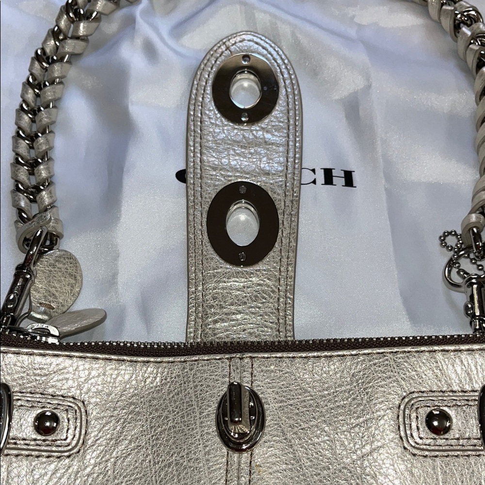 Coach Metallic Shoulder Bag - Picture 3 of 14